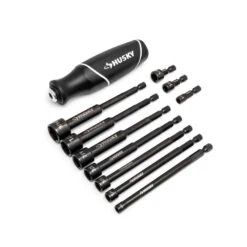 Husky BITE SAE Impact Ready Interchangeable Nut Driver Set With Cushion-Grip Handle (10-Piece) -Husky Tools Shop husky nut driver sets hbnd10pcs a0 1000