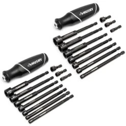 Husky BITE SAE And Metric Impact Ready Interchangeable Nut Driver Set With Cushion-Grip Handles (20-Piece) 15 Husky BITE SAE And Metric Impact Ready Interchangeable Nut Driver Set With Cushion-Grip Handles (20-Piece) -Husky Tools Shop husky nut driver sets hbnd20pcsmcb a0 1000