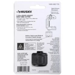 Husky 1-1/8 In. Mini Tubing Cutter With Quick Release For Copper, Brass, Aluminum, And Thin-Wall Conduit -Husky Tools Shop husky pipe tube cutters 410 115 0111 76 1000