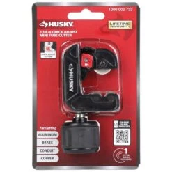 Husky 1-1/8 In. Mini Tubing Cutter With Quick Release For Copper, Brass, Aluminum, And Thin-Wall Conduit -Husky Tools Shop husky pipe tube cutters 410 115 0111 fa 1000