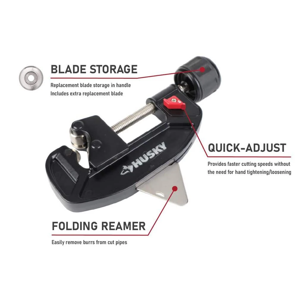 Husky 2-1/8 In. Quick-Release Tubing Cutter 5 Husky 2-1/8 In. Quick-Release Tubing Cutter - Image 3