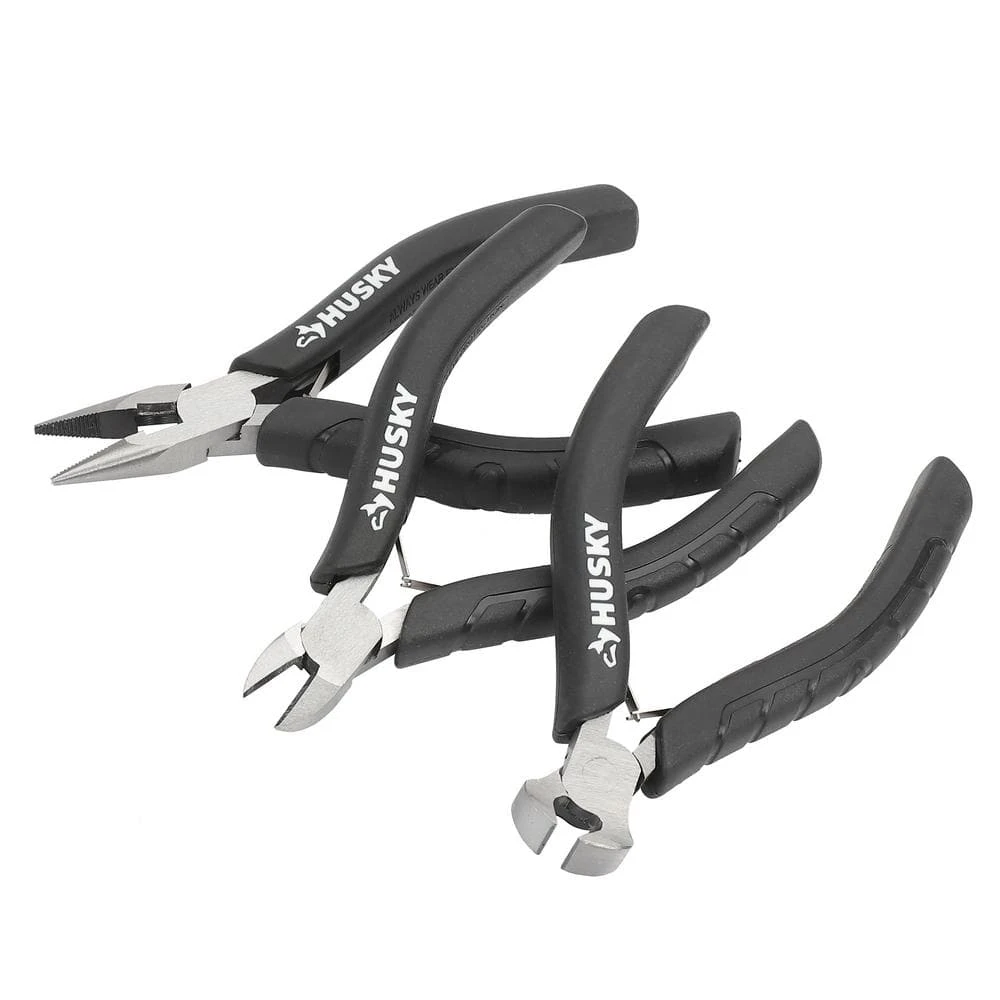 Husky Mini Pliers Set (3-Piece) 3 Husky Mini Pliers Set (3-Piece)