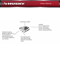 Husky Pliers Set (4-Piece) 15 Husky Pliers Set (4-Piece) -Husky Tools Shop husky plier sets 90153 fa 1000