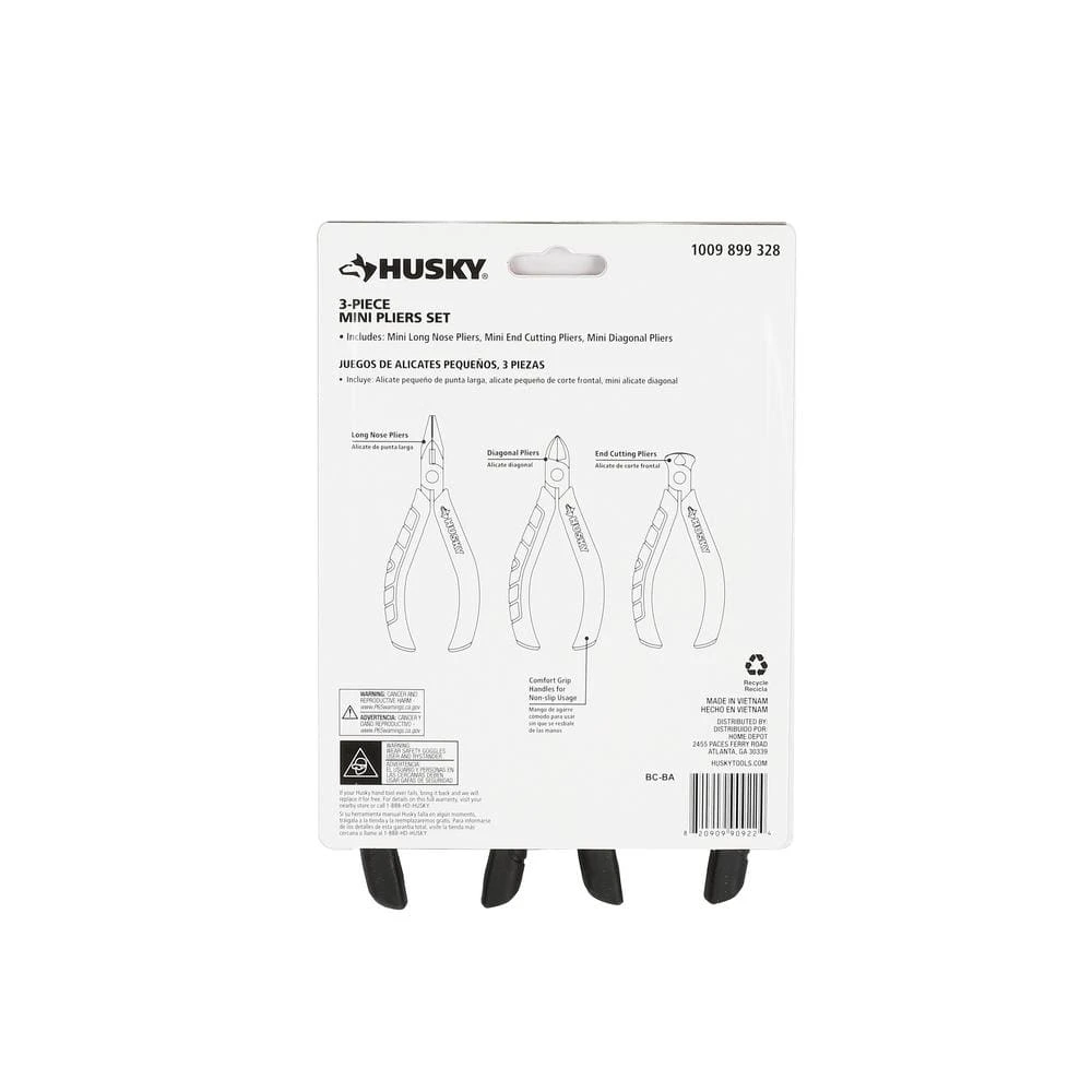 Husky 3-Piece Mini Pliers Set 14 Husky 3-Piece Mini Pliers Set - Image 12
