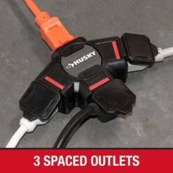 Husky 3-Outlet Power Hub -Husky Tools Shop husky plug adapters ylct 71 1f 1000