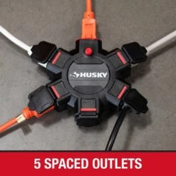 Husky 5-Outlet Extension Cord Adapter 13 Husky 5-Outlet Extension Cord Adapter -Husky Tools Shop husky plug adapters ylct 72 44 1000