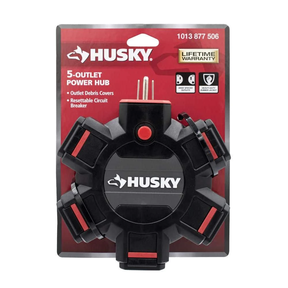 Husky 5-Outlet Extension Cord Adapter 4 Husky 5-Outlet Extension Cord Adapter - Image 2