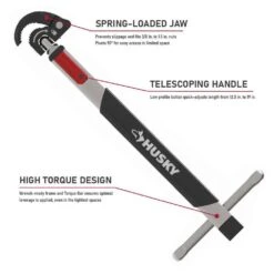 Husky 1-1/2 In. Quick-Release Telescoping Basin Wrench -Husky Tools Shop husky plumbing wrenches 410 268 0111 a0 1000