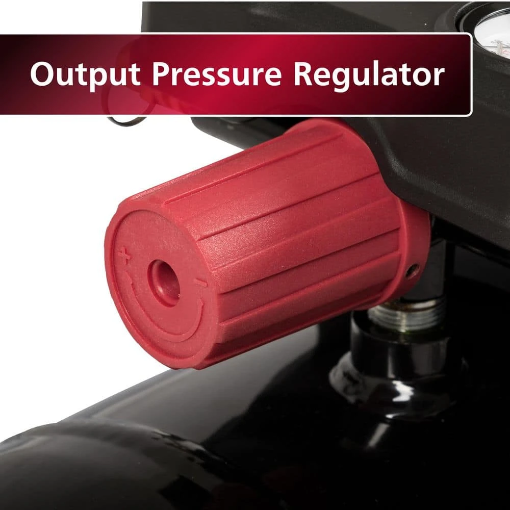 Husky 4 Gal. 175 PSI Electric Oil-Free High Performance Air Compressor With 25 Ft. Air Hose And 2-in-1 Brad Nailer/Stapler 11 Husky 4 Gal. 175 PSI Electric Oil-Free High Performance Air Compressor With 25 Ft. Air Hose And 2-in-1 Brad Nailer/Stapler - Image 9