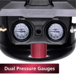 Husky 4 Gal. 175 PSI Electric Oil-Free High Performance Air Compressor With 25 Ft. Air Hose And 2-in-1 Brad Nailer/Stapler 26 Husky 4 Gal. 175 PSI Electric Oil-Free High Performance Air Compressor With 25 Ft. Air Hose And 2-in-1 Brad Nailer/Stapler -Husky Tools Shop husky portable air compressors 0200442a 44 1000