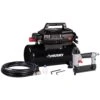 Husky 4 Gal. 175 PSI Electric Oil-Free High Performance Air Compressor With 25 Ft. Air Hose And 2-in-1 Brad Nailer/Stapler -Husky Tools Shop husky portable air compressors 0200442a 64 1000