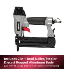 Husky 4 Gal. 175 PSI Electric Oil-Free High Performance Air Compressor With 25 Ft. Air Hose And 2-in-1 Brad Nailer/Stapler 22 Husky 4 Gal. 175 PSI Electric Oil-Free High Performance Air Compressor With 25 Ft. Air Hose And 2-in-1 Brad Nailer/Stapler -Husky Tools Shop husky portable air compressors 0200442a 66 1000