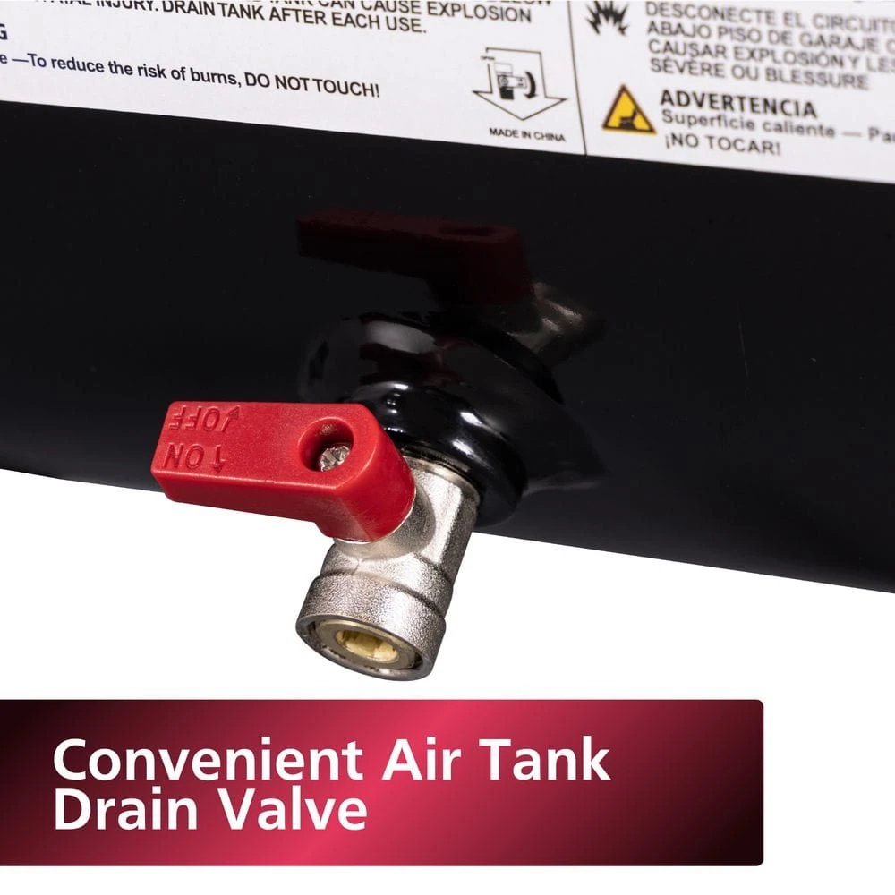 Husky 4 Gal. 175 PSI Electric Oil-Free High Performance Air Compressor With 25 Ft. Air Hose And 2-in-1 Brad Nailer/Stapler 13 Husky 4 Gal. 175 PSI Electric Oil-Free High Performance Air Compressor With 25 Ft. Air Hose And 2-in-1 Brad Nailer/Stapler - Image 11