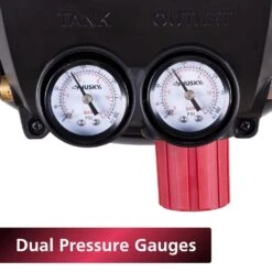 Husky 3 Gal. 120 PSI Portable Electric Oil-Free Light Duty Pancake Air Compressor With Fold Down Handle And 1-Quick Coupler -Husky Tools Shop husky portable air compressors 0210342a 44 1000