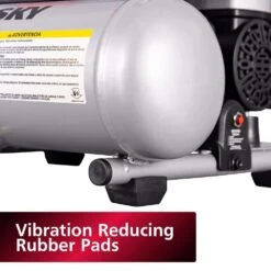 Husky 1 Gal. 135 PSI Portable Electric Oil-Free Quiet Jobsite Air Compressor With Dual Pressure Gauges And 1-Quick Coupler 25 Husky 1 Gal. 135 PSI Portable Electric Oil-Free Quiet Jobsite Air Compressor With Dual Pressure Gauges And 1-Quick Coupler -Husky Tools Shop husky portable air compressors 3300113 fa 1000