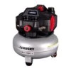 Husky 6 Gal. 150 PSI Portable Electric Oil-Free Quiet Jobsite Pancake Air Compressor With Aluminum Tank And 2-Quick Couplers -Husky Tools Shop husky portable air compressors 3310643 64 1000