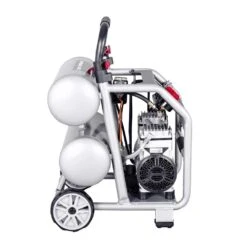 Husky 4.5 Gal. 175 PSI Portable Electric Oil-Free Quiet Twin Stack Jobsite Air Compressor W/Rubber Wheels And 2-Quick Couplers -Husky Tools Shop husky portable air compressors 3320445 40 1000