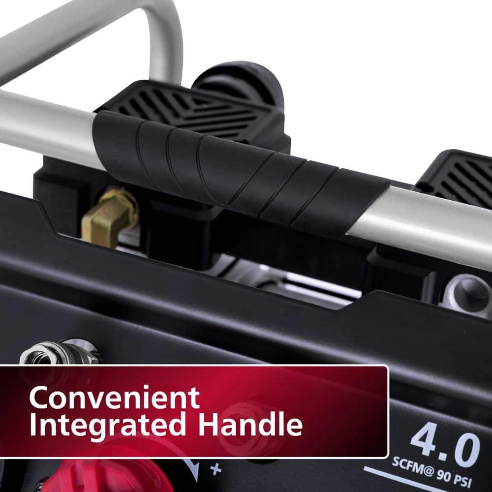 Husky 20 Gal.165 PSI Vertical Electric Oil-Free Quiet Auto/Workshop Air Compressor With Dual Gauges And 2-Quick Couplers 10 Husky 20 Gal.165 PSI Vertical Electric Oil-Free Quiet Auto/Workshop Air Compressor With Dual Gauges And 2-Quick Couplers - Image 8