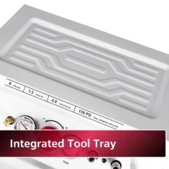 Husky 8 Gal. 150 PSI Electric Oil-Free Quiet Workshop Air Compressor In Sound Insulated Cabinet With 2-Quick Couplers -Husky Tools Shop husky portable air compressors 3340841 4f 1000