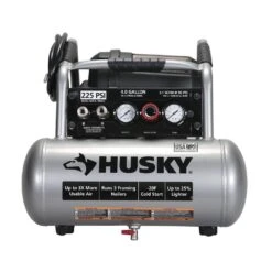 Husky 4 Gal. 225 PSI High Performance Crew Electric Portable Air Compressor -Husky Tools Shop husky portable air compressors c041h fa 1000