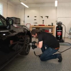 Husky 20 Gal. 200 PSI Oil Free Portable Vertical Electric Air Compressor -Husky Tools Shop husky portable air compressors c202h 44 1000