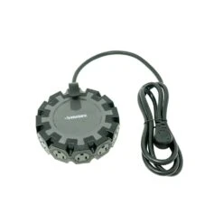 Husky 14/3 Heavy Duty 10-Outlet Plug Adapter Converter, Black -Husky Tools Shop husky power strips 5192 23100006 4f 1000
