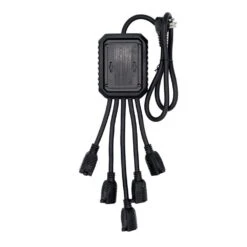 Husky 3 Ft. 5-Outlet Power Squid Adapter Extension Cord, Black -Husky Tools Shop husky power strips ylpt 159 1d 1000