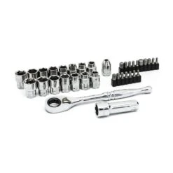 Husky 3/8 In. Drive 6-Point Pass-Thru Ratchet And Socket Set (35-Piece) -Husky Tools Shop husky ratchet socket sets h3dthru35pcsws a0 1000