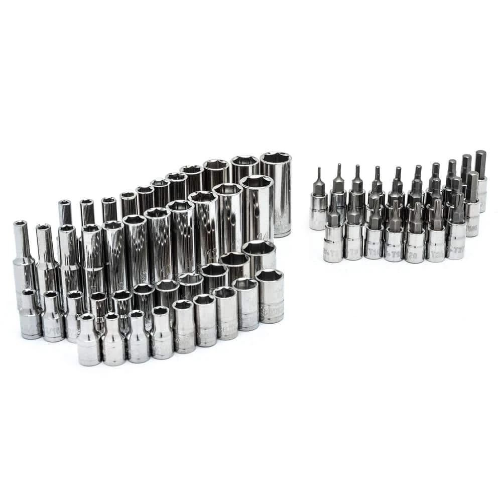 Husky 1/4 In. Drive SAE And Metric Socket And Bit Set With Ratchet And Rails (70-Piece) 9 Husky 1/4 In. Drive SAE And Metric Socket And Bit Set With Ratchet And Rails (70-Piece) - Image 7