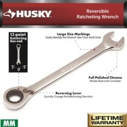 Husky Master Metric Reversible Ratcheting Wrench Set (13-Piece) -Husky Tools Shop husky ratcheting wrenches hrrw13pcmm 40 1000