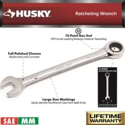 Husky SAE And Metric Ratcheting Wrench Set (16-Piece) -Husky Tools Shop husky ratcheting wrenches hrw16pcsm 40 1000