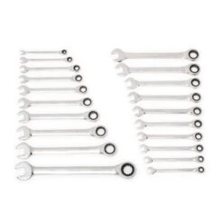 Husky 72-Tooth Ratcheting SAE/MM Combination Wrench Set (20-Piece) -Husky Tools Shop husky ratcheting wrenches hrw20pcfold a0 1000