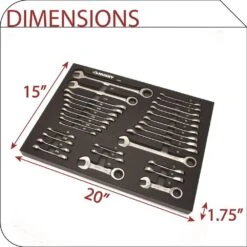 Husky SAE And Metric Ratcheting Wrench Set In EVA Tray (30-Piece) -Husky Tools Shop husky ratcheting wrenches hrw30pceva a0 1000