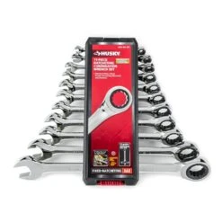 Husky SAE/MM Ratcheting Combination And Stubby Wrench Set (32-Piece) -Husky Tools Shop husky ratcheting wrenches hrwsw32pcsmcb 1f 1000