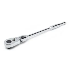 Husky 1/2 In. Drive 100-Position Chrome Locking Flex-Head Ratchet