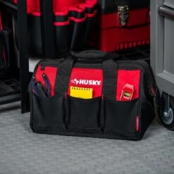 Husky 12 In. And 15 In. Tool Bag Combo -Husky Tools Shop husky red husky tool bags hd61215 th 31 1000