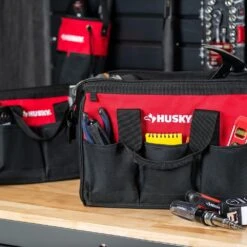 Husky 12 In. And 15 In. Tool Bag Combo -Husky Tools Shop husky red husky tool bags hd61215 th 76 1000