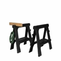 Husky 28 In. W X 31 In. H Folding Sawhorse (2-Pack) -Husky Tools Shop husky saw horses 999 7400 a0 1000