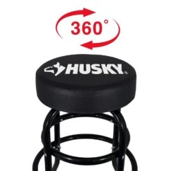 Husky 29 In. Shop Stool With 360° Swivel Seat -Husky Tools Shop husky shop stools hpl2009p dip 77 1000