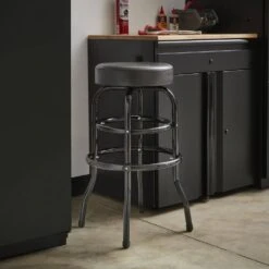 Husky 29 In. Shop Stool With 360° Swivel Seat -Husky Tools Shop husky shop stools hpl2009p dip d4 1000