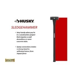 Husky 10 Lb. Sledgehammer With 34 In. Fiberglass Handle -Husky Tools Shop husky sledge hammers hd sf10lb 66 1000
