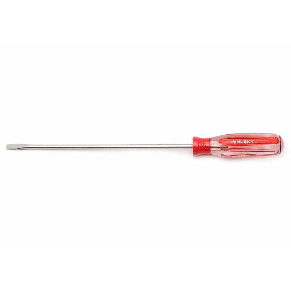 Husky 3/16 In. X 8 In. Round Shaft Cabinet Tip Slotted Screwdriver 3 Husky 3/16 In. X 8 In. Round Shaft Cabinet Tip Slotted Screwdriver