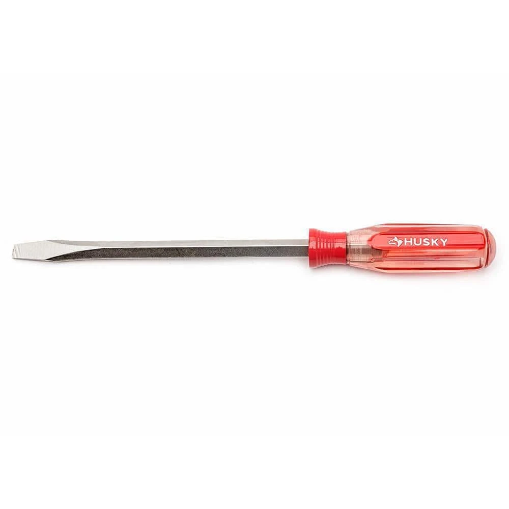 Husky 3/8 In. X 8 In. Square Shaft Standard Slotted Screwdriver 3 Husky 3/8 In. X 8 In. Square Shaft Standard Slotted Screwdriver