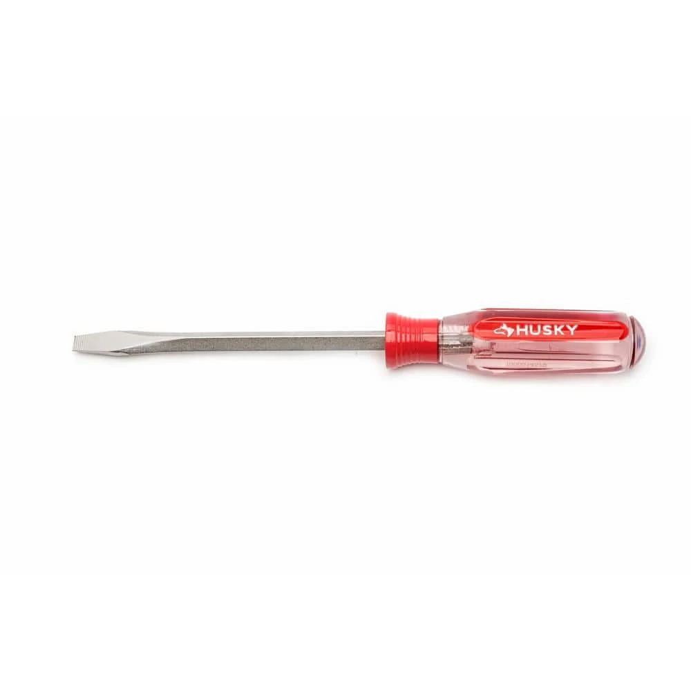 Husky 5/16 In. X 6 In. Square Shaft Standard Slotted Screwdriver 3 Husky 5/16 In. X 6 In. Square Shaft Standard Slotted Screwdriver