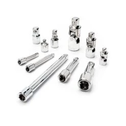 Husky 1/4in., 3/8in., And 1/2 In. Drive Accessory Set (11-Piece) -Husky Tools Shop husky socket extension sets haccy11pc c3 1000