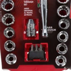 Husky 3/8 In. Drive Universal Pass-Thru Set (28-Piece) -Husky Tools Shop husky socket extension sets huvthru28pc 40 1000