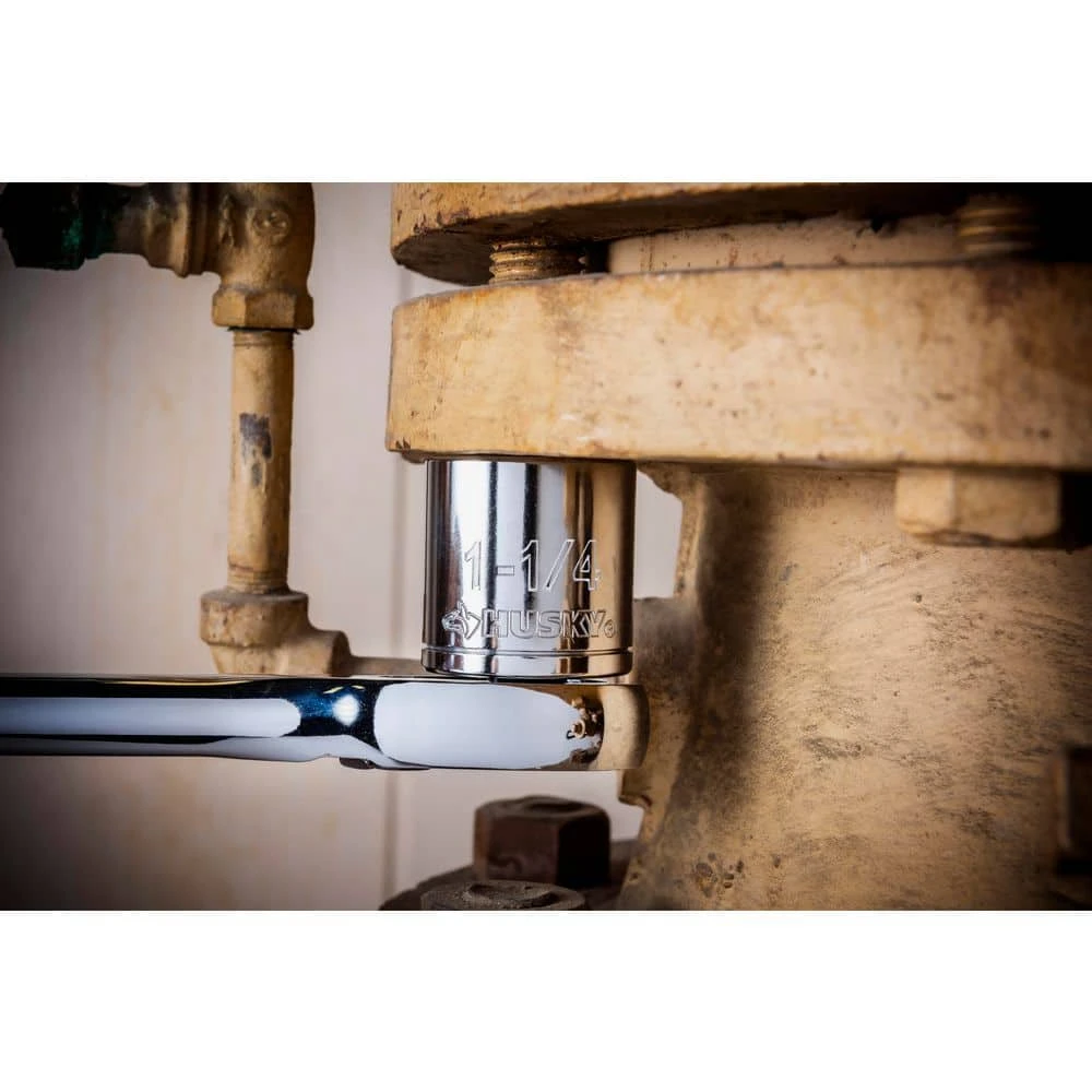 Husky 1/2 In. Drive SAE And Metric Socket Set (52-Piece) 6 Husky 1/2 In. Drive SAE And Metric Socket Set (52-Piece) - Image 4