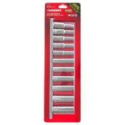 Husky 1/2 In. Drive Deep Metric Socket Set (11-Piece) -Husky Tools Shop husky socket sets h2ddpmm11pcsr 44 1000