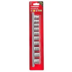 Husky 3/8 In. Drive Standard Metric Socket Set (10-Piece) -Husky Tools Shop husky socket sets h3dmm11pcsr 44 1000