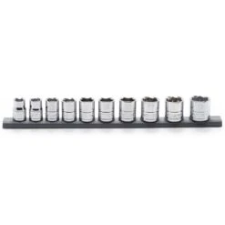 Husky 3/8 In. Drive Standard Metric Socket Set (10-Piece) -Husky Tools Shop husky socket sets h3dmm11pcsr fa 1000